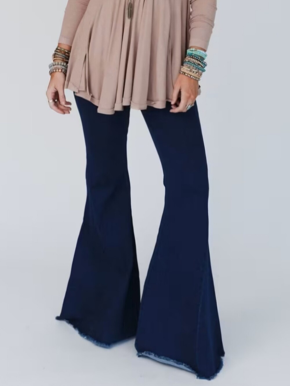 Womens Flare Pull On Jeans